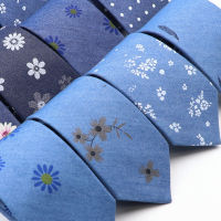 Corbatas Ajustadas De Mezclilla Para Hombres,Corbata De Cuello Con Estampado De Hojas Florales Azules,Corbatas Casuales De Negocios Para Bodas,Trajes De Corbatas Delgadas Para El Cuello,Nuevo