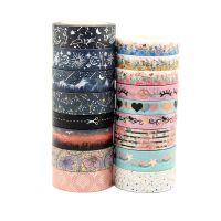 G248 - G265 Foil Washi Tape Scrapbooking Masking Adhesive Tapes Paper Japanese Kawaii Stationery Stickers School Supplies TV Remote Controllers