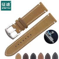 ▶★◀ Suitable for Zhengtu matte retro handmade crazy horse leather watch strap and bracelet accessories suitable for Panerai mens and womens genuine leather watch straps