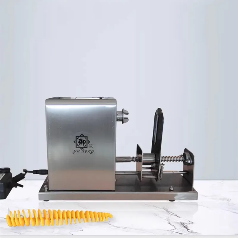 GZZT Automatic Stretching Potato Tower Machine Tornado Potato Cutter Slicer  Rotary Chip Potato Tower Maker 40/50/60CM 110V-220V - AliExpress