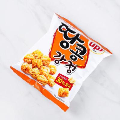 ขนมข้าวทอดกรอบรสถั่ว tangkong gangjung snack brand orion 80g땅콩 강정 ขนมเกาหลี