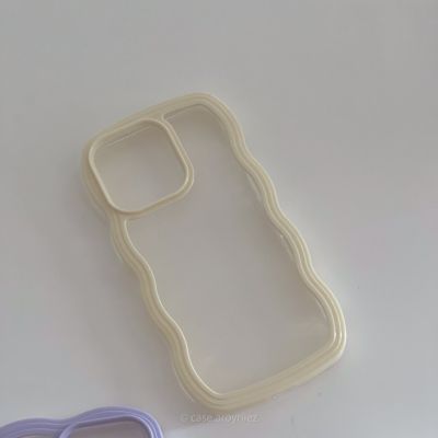 the cloud 2layer cream color case