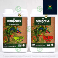 ขวดที่ปิดสนิท Iguana Juice 1L Grow Bloom OG Organics Advanced Nutrients