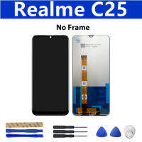 ทดสอบ100% หน้าจอสัมผัสสำหรับ Realme C25 RMX3193 RMX3191จอแสดงผล LCD ดั้งเดิมหน้าจอสัมผัส Digitizer 6.5นิ้วอะหลั่ยประกอบครบชุด Part