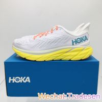 2023 Hot Sale 3 Colors Hoka One One Clifton 8 Grey Yellow Shock Absorption Shoes for Women and Mens