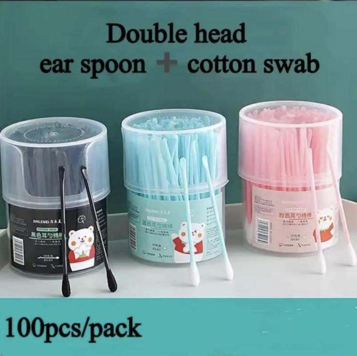 Cotton Buds Ear-digging scoop cotton swab boxed sterile cotton swab ...