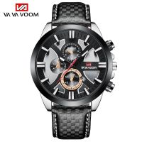 2023 Top Brand Luxury New Men Sports Watches Fashion Leather Silver Black TOP Calendar Waterproof Quartz Mens Watch Reloj Hombre