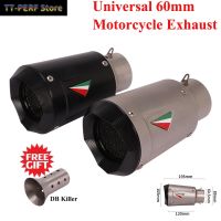 60mm Universal Motorcycle GP Racing Tail Exhaust Pipe Escape Silencer For R1 Z900 GSXR1000 S1000RR Modify Muffler DB Killer CNC