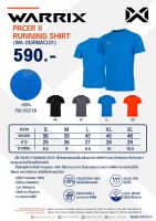 เสื้อยืด WARRIX PACER II RUNNING SHIRT