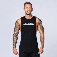 2023 Hot Sale Mens Bodybuilding Casual O Neck Loose Tank Tops Summer Breathable Absorb Sweat Cotton Cool Feeling Gym Clothing