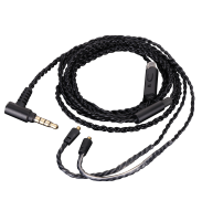 2023 4-Core Braid OCC สายออดิโอพร้อมไมโครโฟนสำหรับ Fiio F5 F9 F9SE F9pro FH1 FH5 FA7 FA1 FH7 Fh5s FD3 Pro FD5 FD7 FH7S FA9