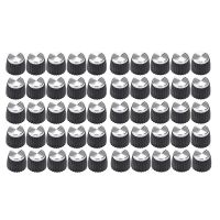 50Pcs Amplifier Push on Fit Knobs Aluminum Cap Top Fits 6mm Diameter Pots for Marshall Amplifiers