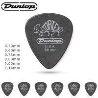 เลือก Dunlop. 488R Tortex สีดำด้านกันลื่นอะคูสติก/กีต้าร์ไฟฟ้าเลือกความหนา: 0.50/0.60/0.73/0.88/1.00/1.14มม.