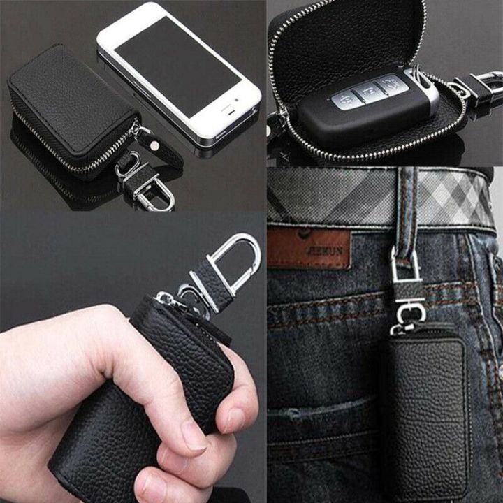 cw-car-wallet-holder-chain-collector-organizer-leather-keychain