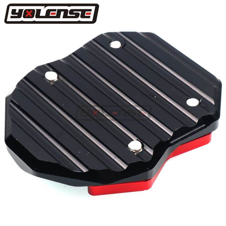 แผ่นขยายขาตั้งสำหรับฮอนด้า-pcx125-pcx-125-pcx150-pcx-150-2018-2021อลูมิเนียม-cnc-รถจักรยานยนต์แผ่นขยายขาตั้งข้าง