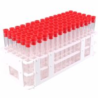 【CW】♝№♦  40pcs  laboratory Test Tubes 16x150mm with red Cap and 40 holes Rack