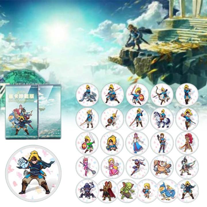 26pcs-mini-round-game-collection-cards-fits-for-amiibo-compatible-with-nfc-amiibo-for-nintendo-switch-the-zelda-tears-of-the-kingdom