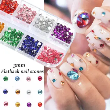 Glitter Nail Art Rhinestones Flatback Crystals Gems 3D Nails Decoration  Cute . | eBay