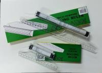 PPKK Rolling Ruler Multi Purpose  ไม้บรรทัดหมุนได้ เอนกประสงค์ น้ำหนักเบาสเกลเที่ยงตรง ใสมองชัดเจน ครึ่งวงกลม วัดมุมได้ ขนาด 12 นิ้ว 30 cm. และ 6 นิ้ว 15 cm.