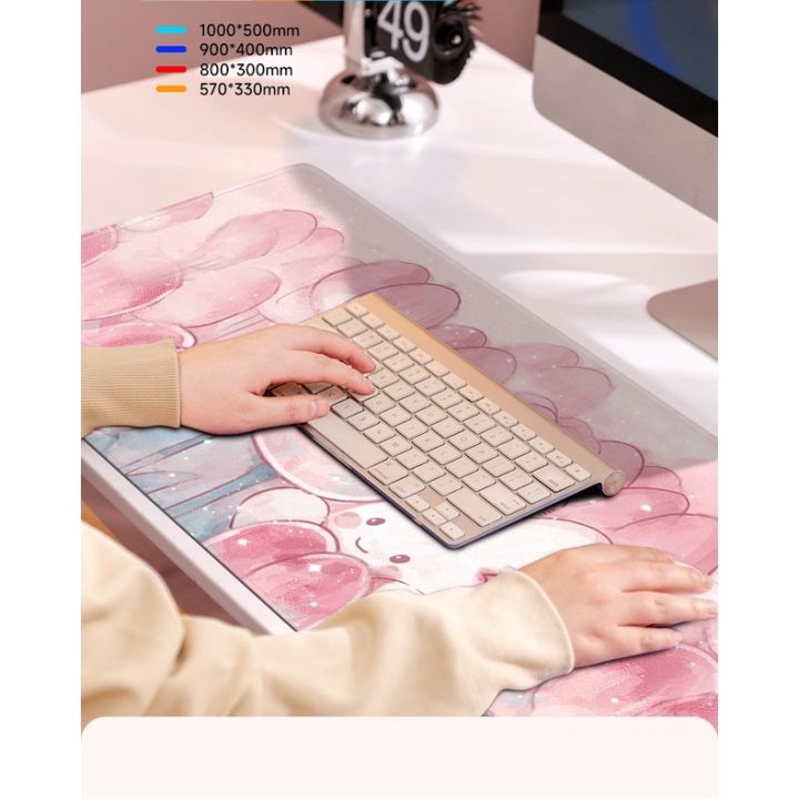 pad-cute-mouse-large-flowers-simple-gaming-mousepad-keyboard