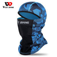 WEST ถีบจักรยานปั่นจักรยาน UV ปกปิดครึ่งหน้าฤดูร้อน Breathable ดูดซับเหงื่อผ้าพันคอขี่จักรยานกลางแจ้งครีมกันแดดผ้าไหม Headwear อุปกรณ์กีฬา