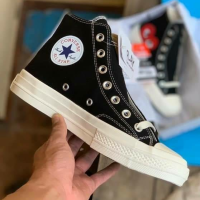 Converse Chuck Taylor Play Black Color รองเท้าผ้าใบคอนเวิสเพลย์ สำหรับวัยมันส์ ลดราคาพิเศษ จัดส่งฟรี!!! 1-2วันรับของ