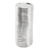 100 Pcs Regular Mouth 70MM Mason Jar Canning Lids, Reusable Leak Proof Split-Type Silver Lids with Silicone Seals Rings