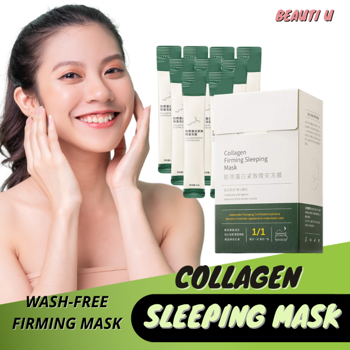 AUTHENTIC KOREAN Collagen Firming Sleeping Mask NoCleaning Hydrating and Moisturizing Skin