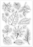 Leaves Clear Stamps Silicone Stamp Cards Tree Leaf Clear Stamps For Card Making Decoration And DIY Scrapbooking