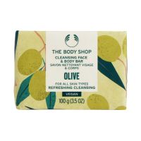 THE BODY SHOP OLIVE CLEANSING FACE &amp; BODY BAR 100G