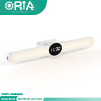 ORIA Wireless Cabinet Light With Time Display, Rechargeable Closet Light, Under Cabinet Lighting With Magnetic Base, Touch Control, Adjustable Brightness/Colors, Timer, Memory Function