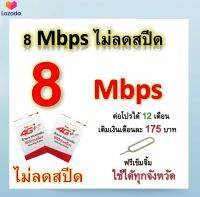 ซิมโปรเทพ 8  Mbps ไม่ลดสปีด เล่นไม่อั้น +โทรฟรีทุกเครือข่ายได้ แถมฟรีเข็มจิ้มซิม