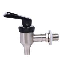 Drink Dispenser Tap Beverage Wine Barrel Faucet Spigot Water Stainless Steel Coffee Juice Taps Silver Faucet 16mm diameter