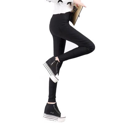 skinny pants ส่งไว กางเกงสกินนี่ใส่ทํางาน แบบมีชิป ผ้ายืดได้  กางเกงสกินนี่สีดำทรงสวย  สินค้าพร้อมส่ง(รุ่น02#)