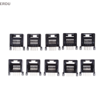 ERDU 10pcs unlocked RJ11 RJ45เครือข่าย Modular PCB CONNECTOR แจ็คเชื่อมต่อ