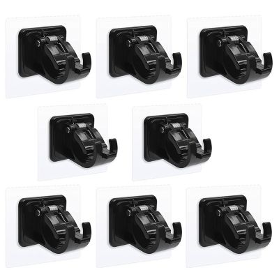 【LZ】☸✽○  Auto-adesivo drapery fixação para sala de estar parede quarto sem centro de perfuração suporte Hardware Cortina Rod Bracket 8pcs 2pcs