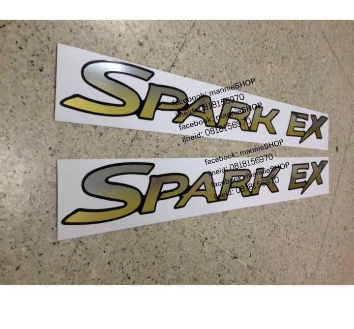 สติ๊กเกอร์ดั้งเดิมติดประตูรถ-isuzu-คำว่า-spark-ex-ติดรถ-แต่งรถ-อีซูซุ-sparkex-sticker-สวย-งานดี-หายาก-ถูกและดี