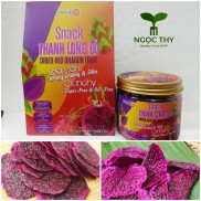 Snack thanh long ruột đỏ sấy giòn không đường Phúc An hộp 75gr-100gr