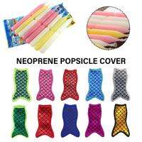 Popsicle Sleeves Reusable Freezer Pop Holders Keep Ice Cooler Covers Popsicle Bar Teens Bag Cream For Kids L0E7