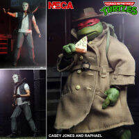 ของแท้ Figma Neca Reel Toys Nickelodeon จาก TMNT Teenage Mutant Ninja Turtles ขบวนการ เต่านินจา จากเงาสู่ฮีโร่ Casey Jones and Disguised Raphael เคซี่ย์ โจนส์ และ ราฟาเอล ในชุดนักสืบ Set งานแท้ ฟิกม่า อานิเมะ Action Figure Original imported from Japan