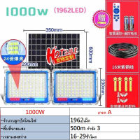 ไฟโซล่าเซลล์ โซล่าเซลล์ ไฟสปอตไลท์ โซลาร์เซลล์ ไฟกันน้ำกลางแจ้ง แสงสีขาว อัพเกรดใหม่ Blue..