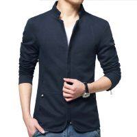 Casual Men Bomber Jacket ชายเสื้อ Slim Fit Blazers กรุณาเลือกขนาดตามหน้าอก008