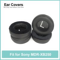 แผ่นรองหูสำหรับ Sony MDR-XB250หูฟังแผ่น Velour โปรตีนโฟมจำรูปที่ครอบหู