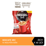 Cà phê hòa tan Nescafé 3in1 vị nguyên bản - công thức cải tiến Bịch 46 gói