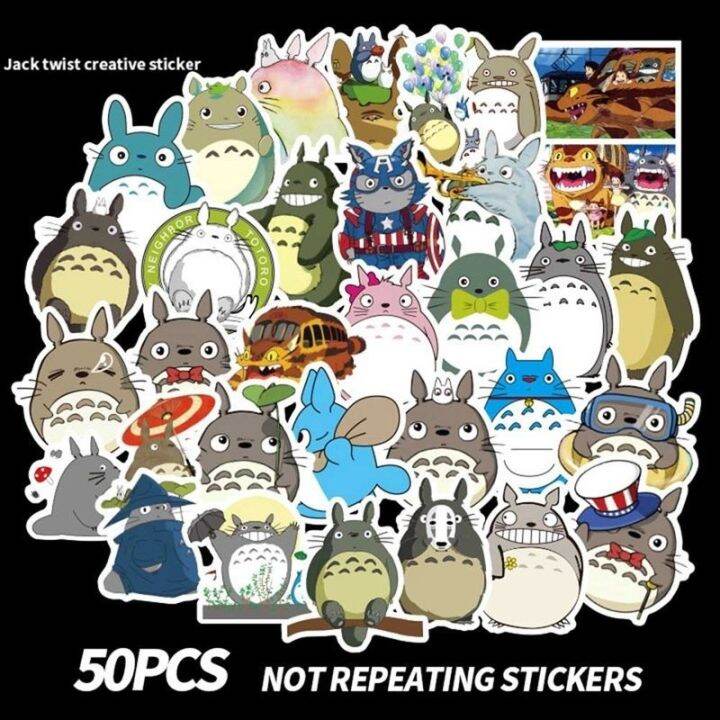 สติ๊กเกอร์ลายการ์ตูน-totoro-สำหรับติดตกแต่งรถยนต์