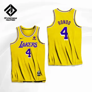 Men's Los Angeles Lakers Rajon Rondo #4 Purple 2021/22 Swingman NBA Jersey  - City Edition