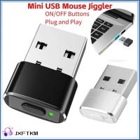 JXFTKM ตรวจไม่พบ USB Mouse jiggler เสียบและเล่น ปุ่มเปิด/ปิด ผู้เสนอญัตติเมาส์ ของใหม่ คอมพิวเตอร์พีซีพีซี จำลองการเคลื่อนไหวของเมาส์