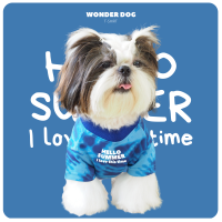 WONDERDOG เสื้อยืดรุ่นสีมัดย้อมฟ้า