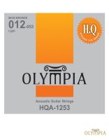 Olympia  HQA-1253 สายกีตาร์โปร่ง เบอร์ 12 แบบ 80/20 Bronze ของแท้ 100% (Light, 0.012 - 0.053)