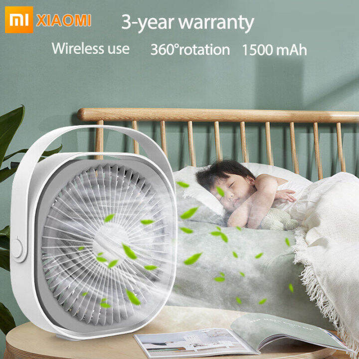 【3-Year Warranty】Xiaomi MIUI New Portable Fan Office Small Fan Desktop ...